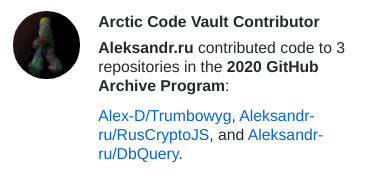 Arctic code contributor