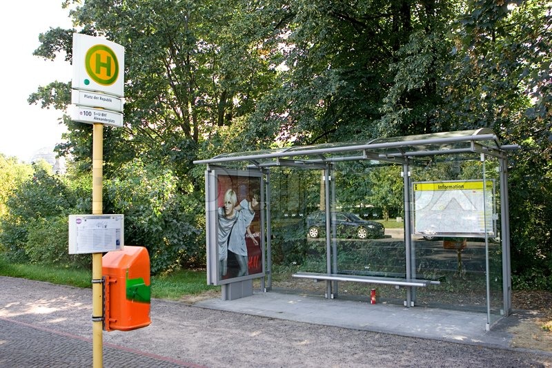 German bus stop